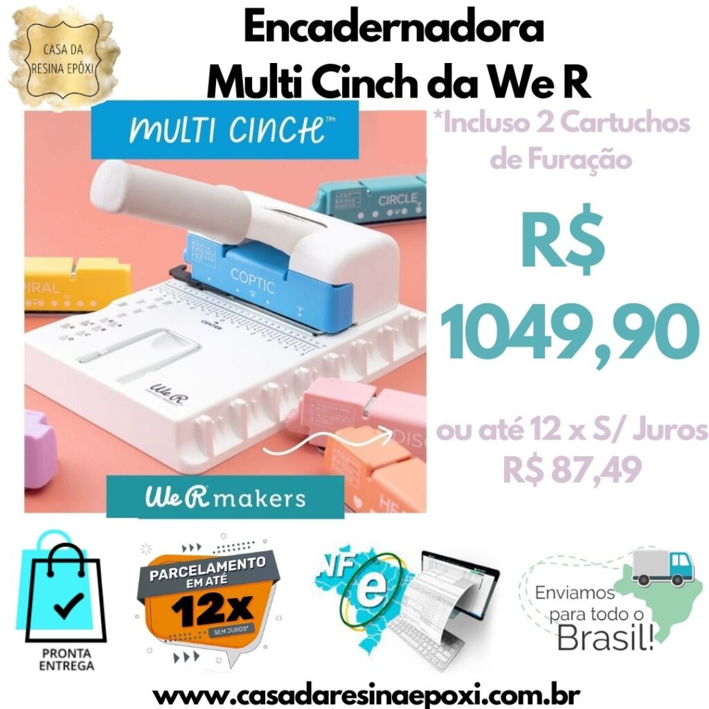 Encadernadora Multi Cinch Da We R Casa Da Resina Ep Xi